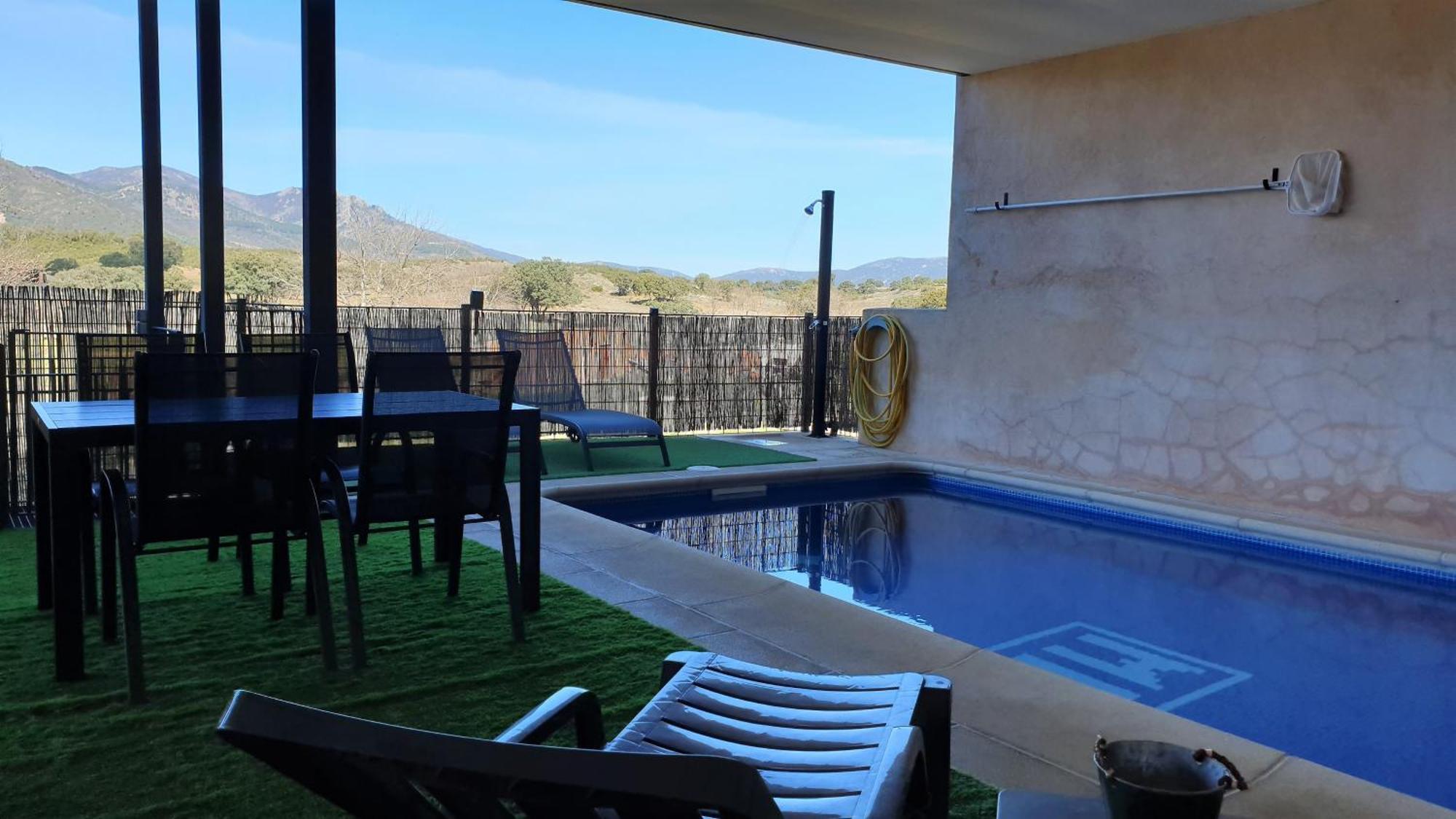 Casa Con Piscina En Parque Nacional De Cabaneros Navas de Estena Buitenkant foto